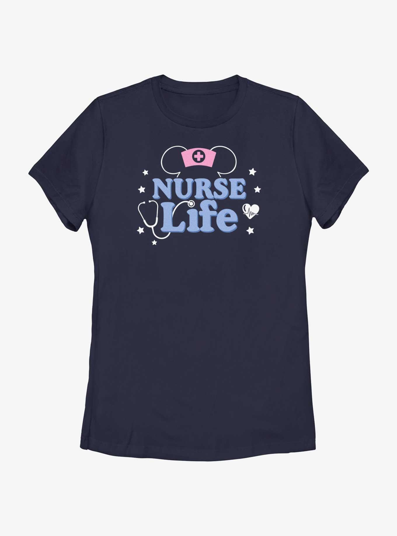 Disney Mickey Mouse Nurse Life Womens T-Shirt