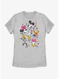 Disney Mickey Mouse Doodle Crew Womens T-Shirt, ATH HTR, hi-res