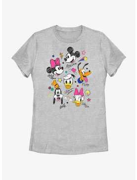 Disney Mickey Mouse Doodle Crew Womens T-Shirt, , hi-res