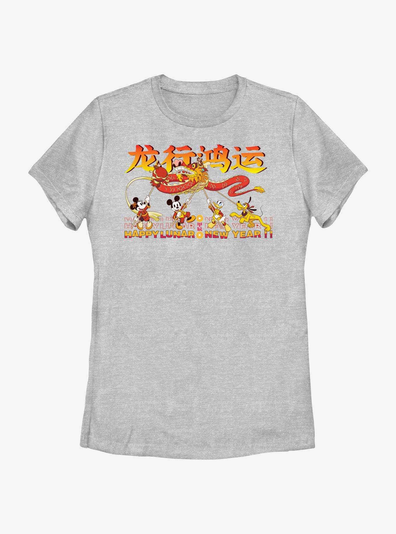 Disney Mickey Mouse Happy Lunar New Year Womens T-Shirt