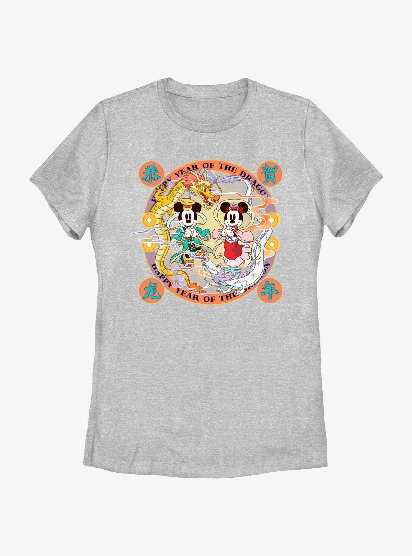 Disney Mickey Mouse Year Of The Dragon Womens T-Shirt