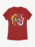 Disney Mickey Mouse Mickey Minnie And Dragons Womens T-Shirt, RED, hi-res