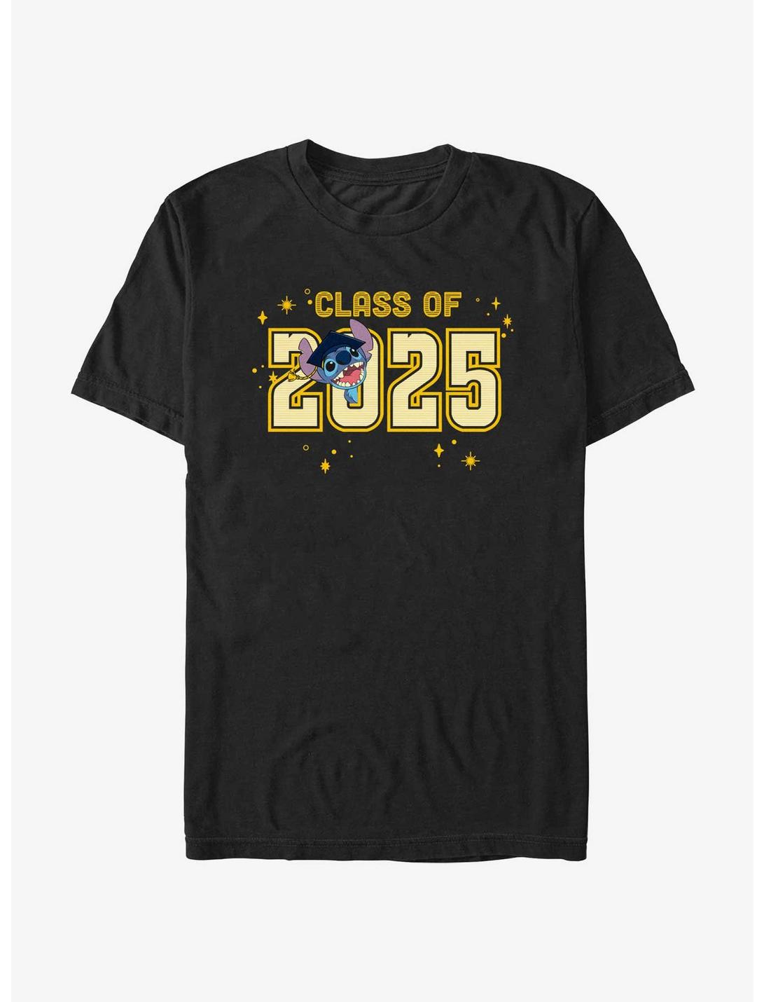 Disney Lilo & Stitch Class of 2025 Graduation T-Shirt, BLACK, hi-res