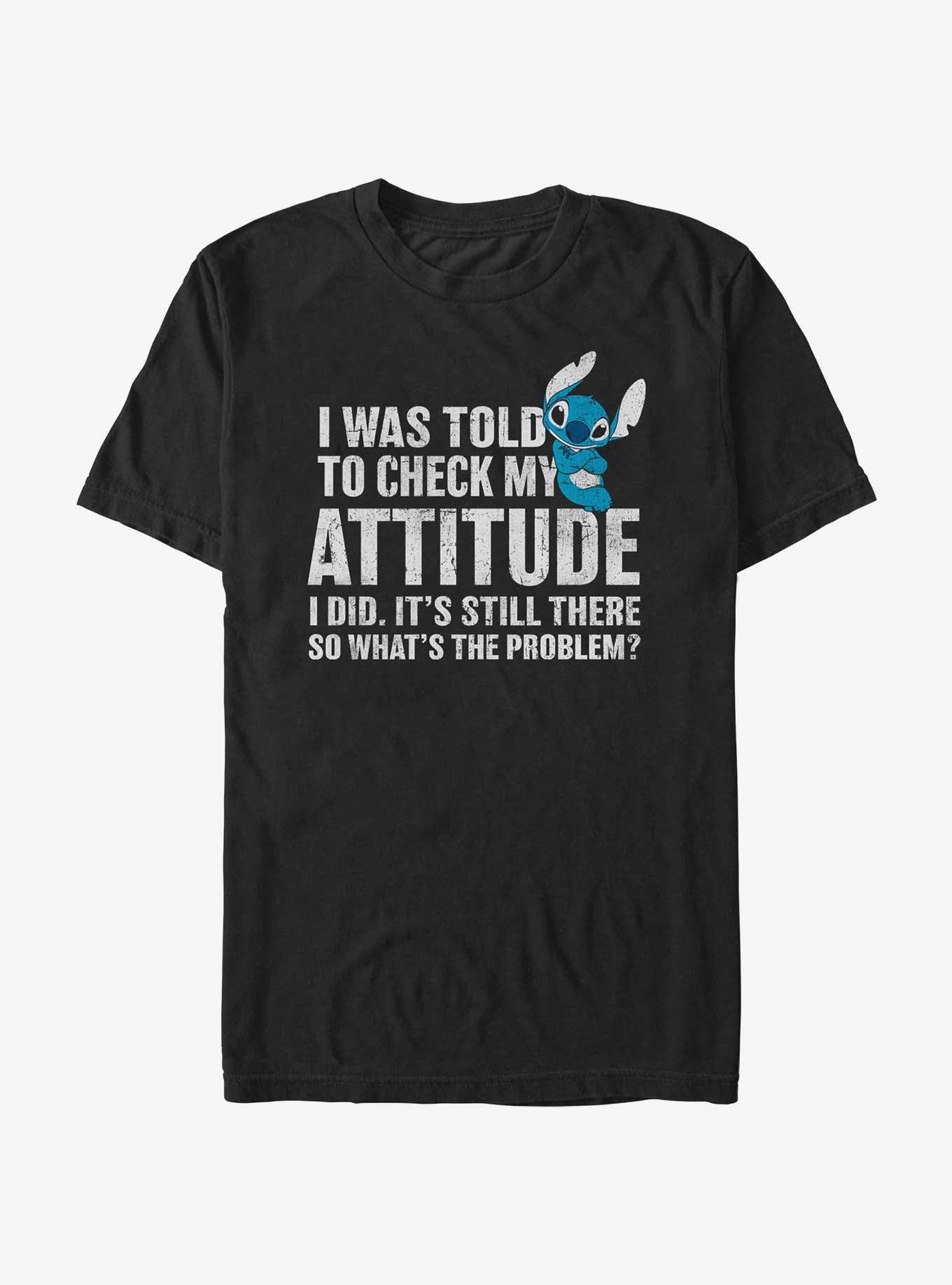 Disney Lilo & Stitch Attitude Check T-Shirt, , hi-res