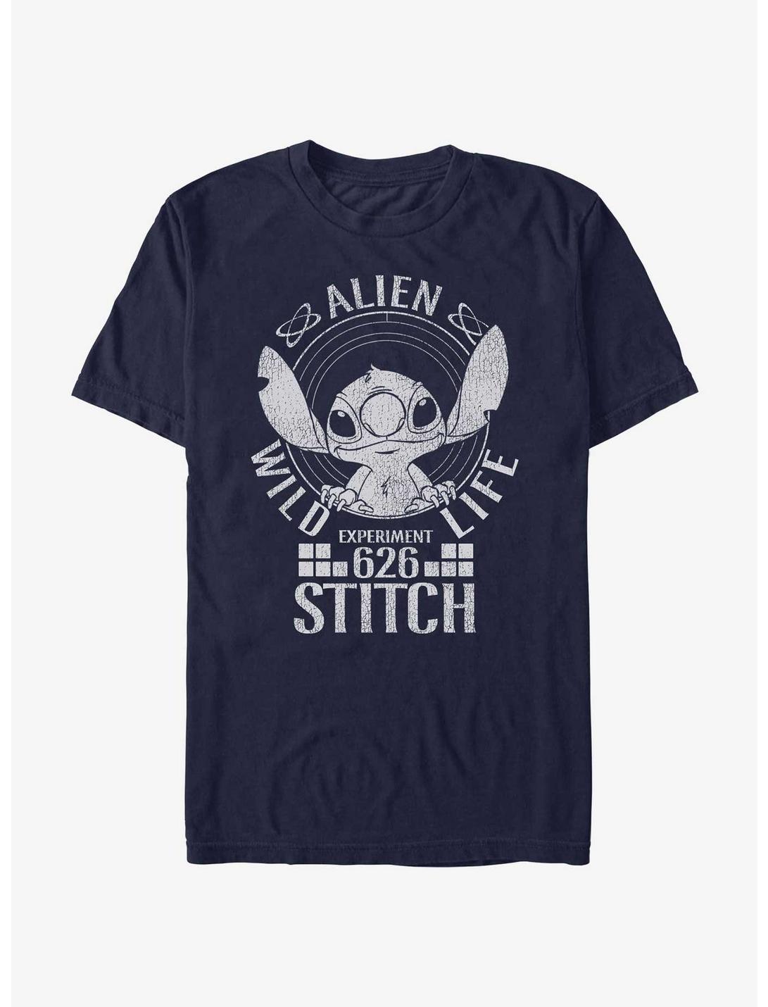 Disney Lilo & Stitch Alien Wild Life T-Shirt, NAVY, hi-res
