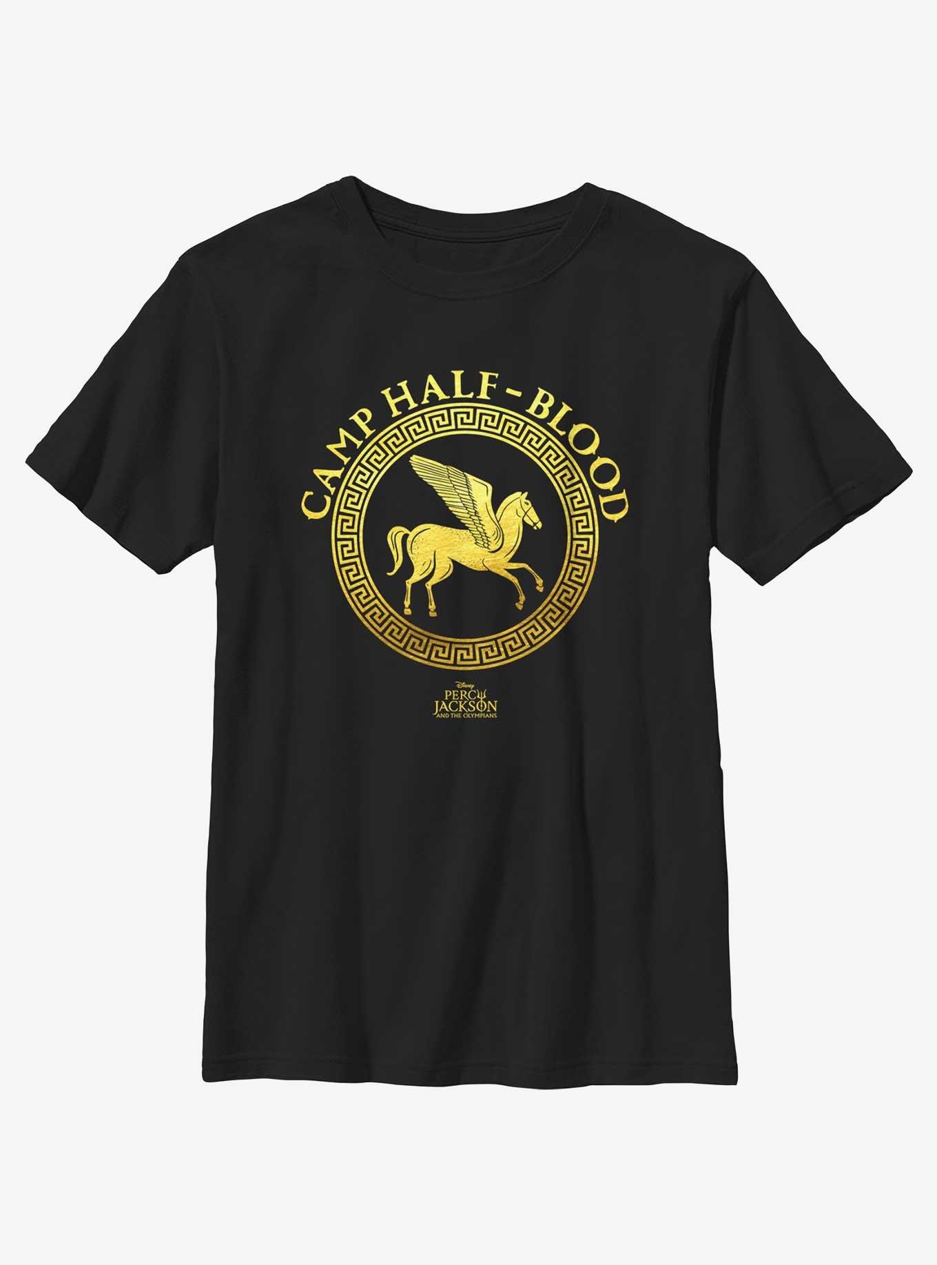 Disney Percy Jackson And The Olympians Camp Half Blood Emblem Logo Youth T-Shirt, , hi-res