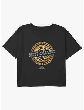 Disney Percy Jackson And The Olympians Mythomagic Logo Youth Girls Boxy Crop T-Shirt, , hi-res