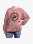 Disney Percy Jackson And The Olympians Camp Half Blood Logo Girls Oversized Sweatshirt, DESERTPNK, hi-res
