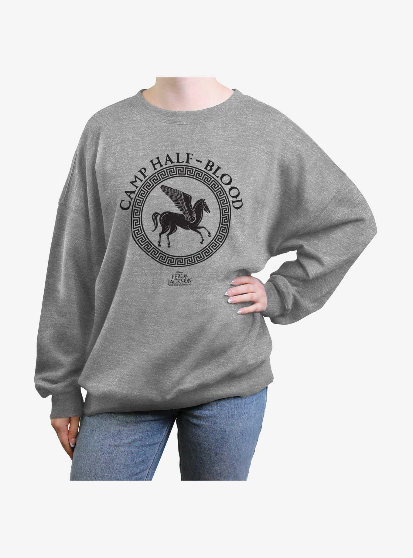 Disney Percy Jackson And The Olympians Camp Half Blood Logo Girls Oversized Sweatshirt, , hi-res