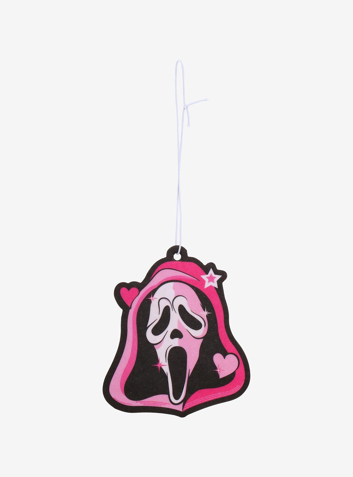 Scream Ghost Face Pink Hearts Air Freshener