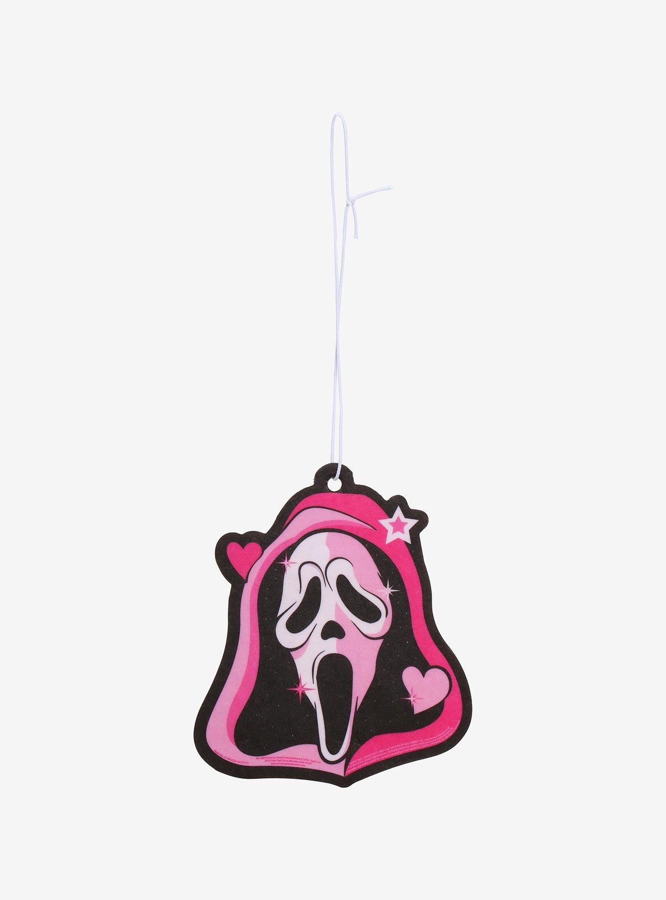 Scream Ghost Face Pink Hearts Air Freshener, , hi-res