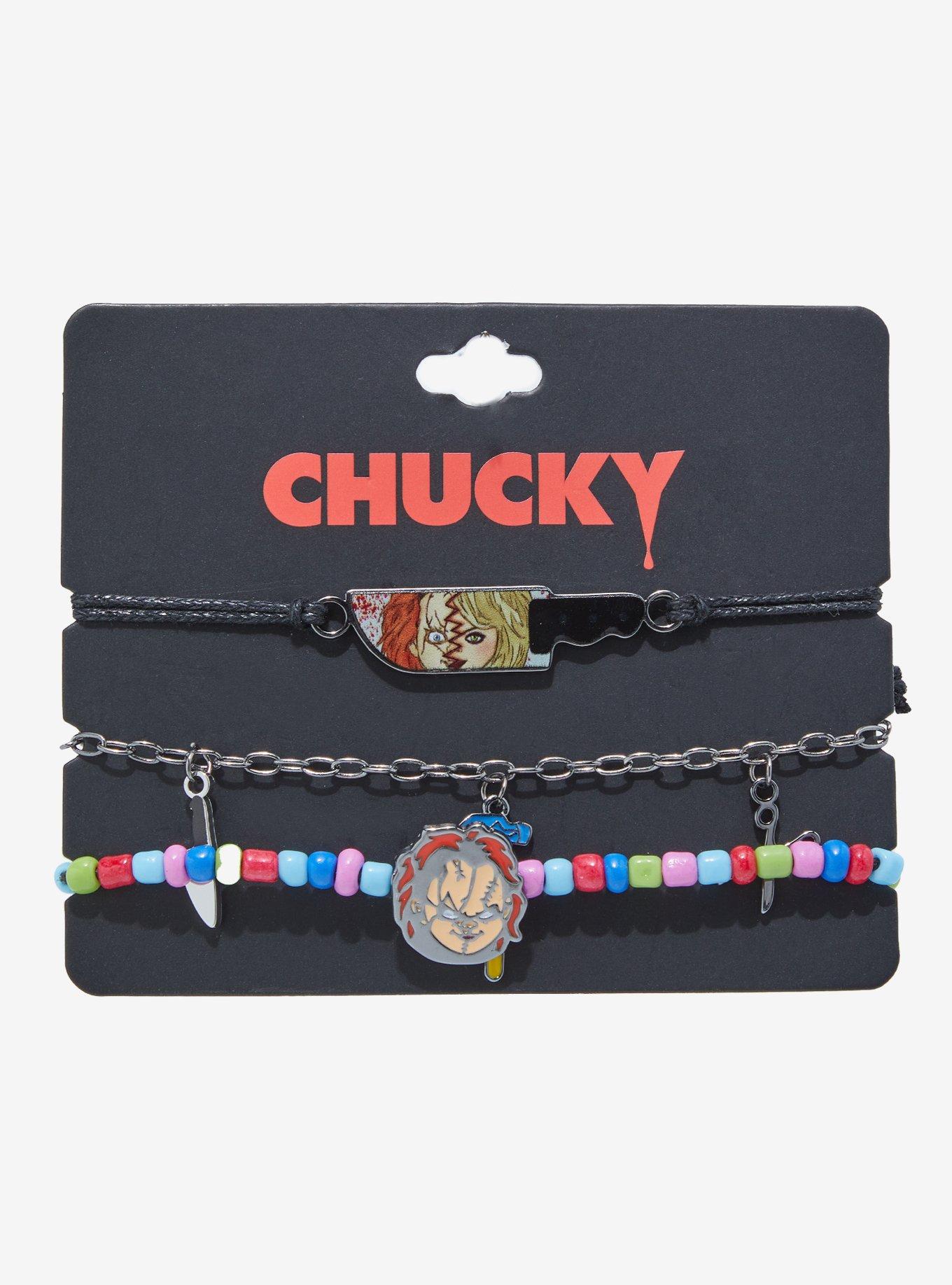 Chucky Face Charm Bracelet Set, , hi-res