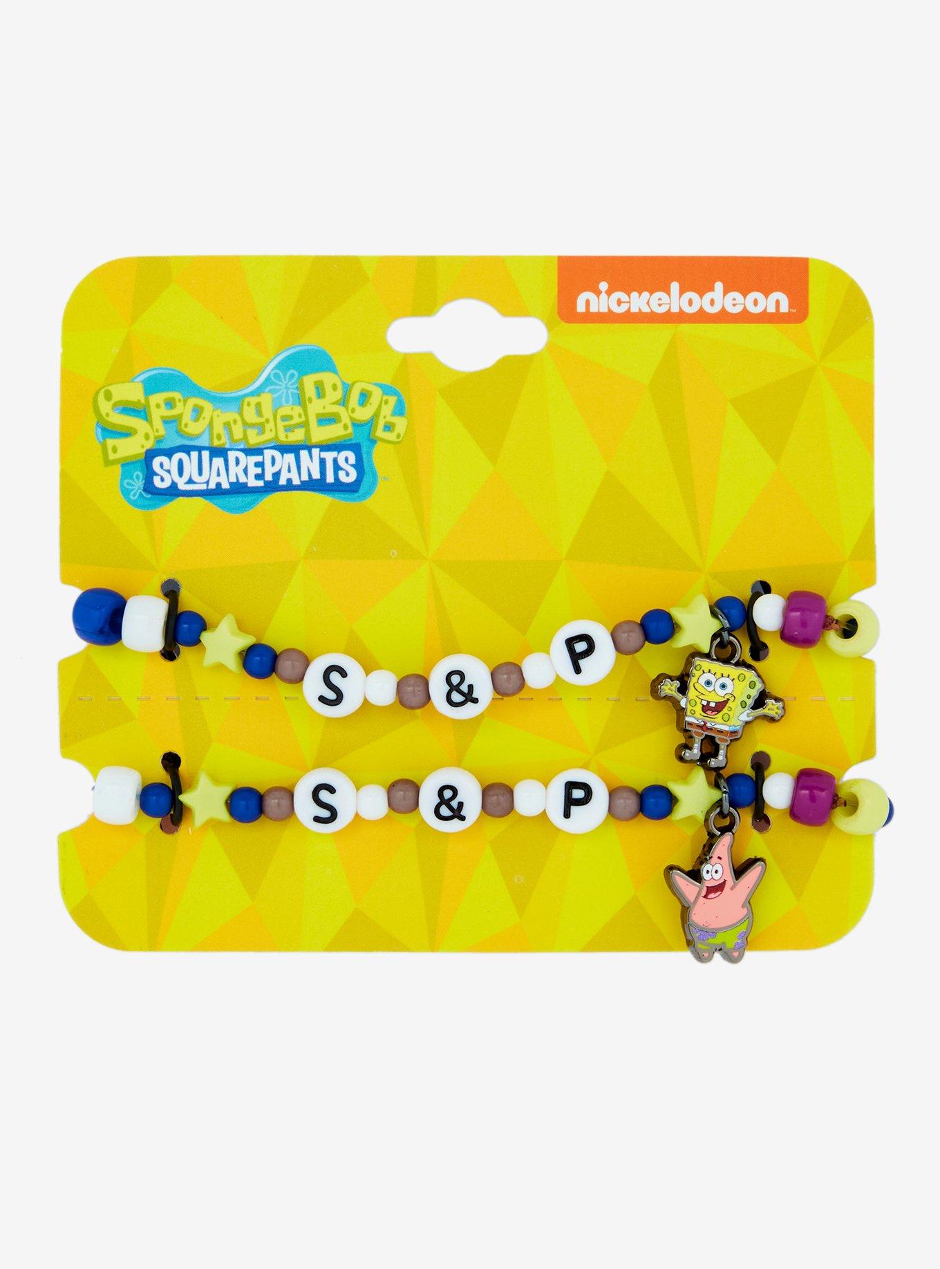 SpongeBob SquarePants SpongeBob & Patrick Best Friend Bead Bracelet Set, , hi-res