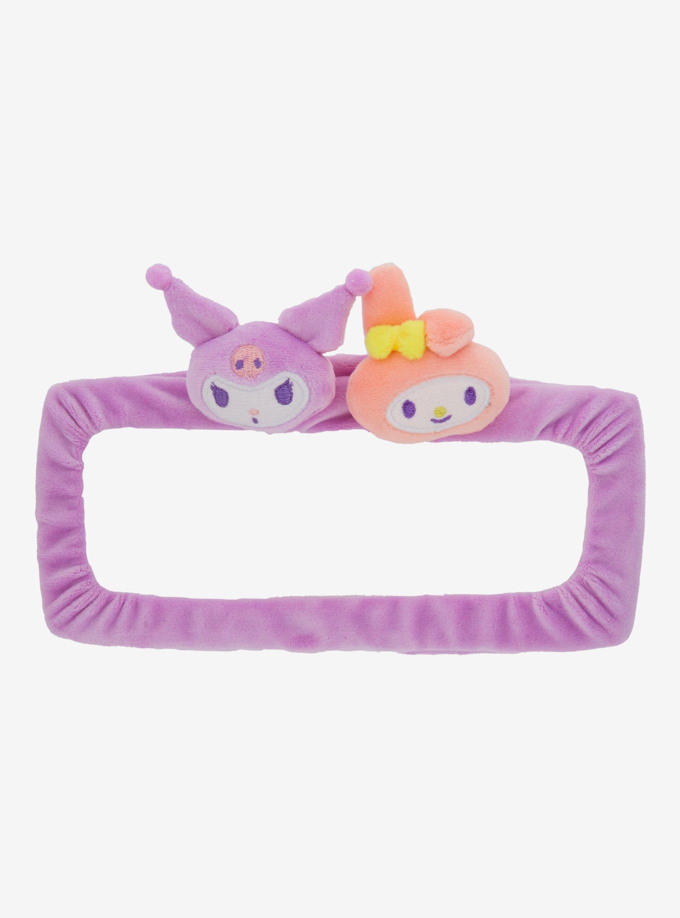 My Melody & Kuromi Plush Rearview Mirror Cover, , hi-res