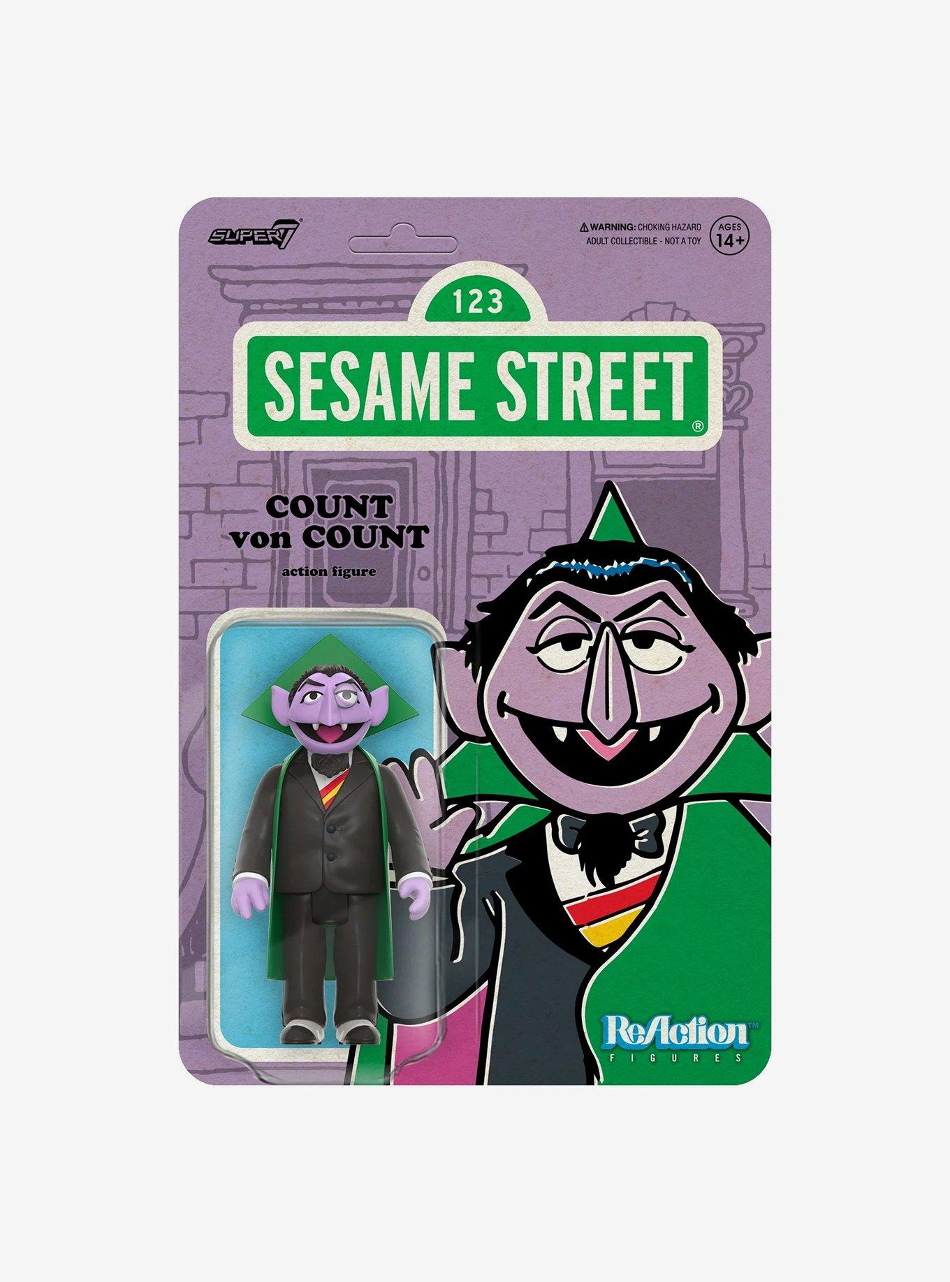 Sesame Street Reaction Wave 1 Count Von Count Figure, , hi-res