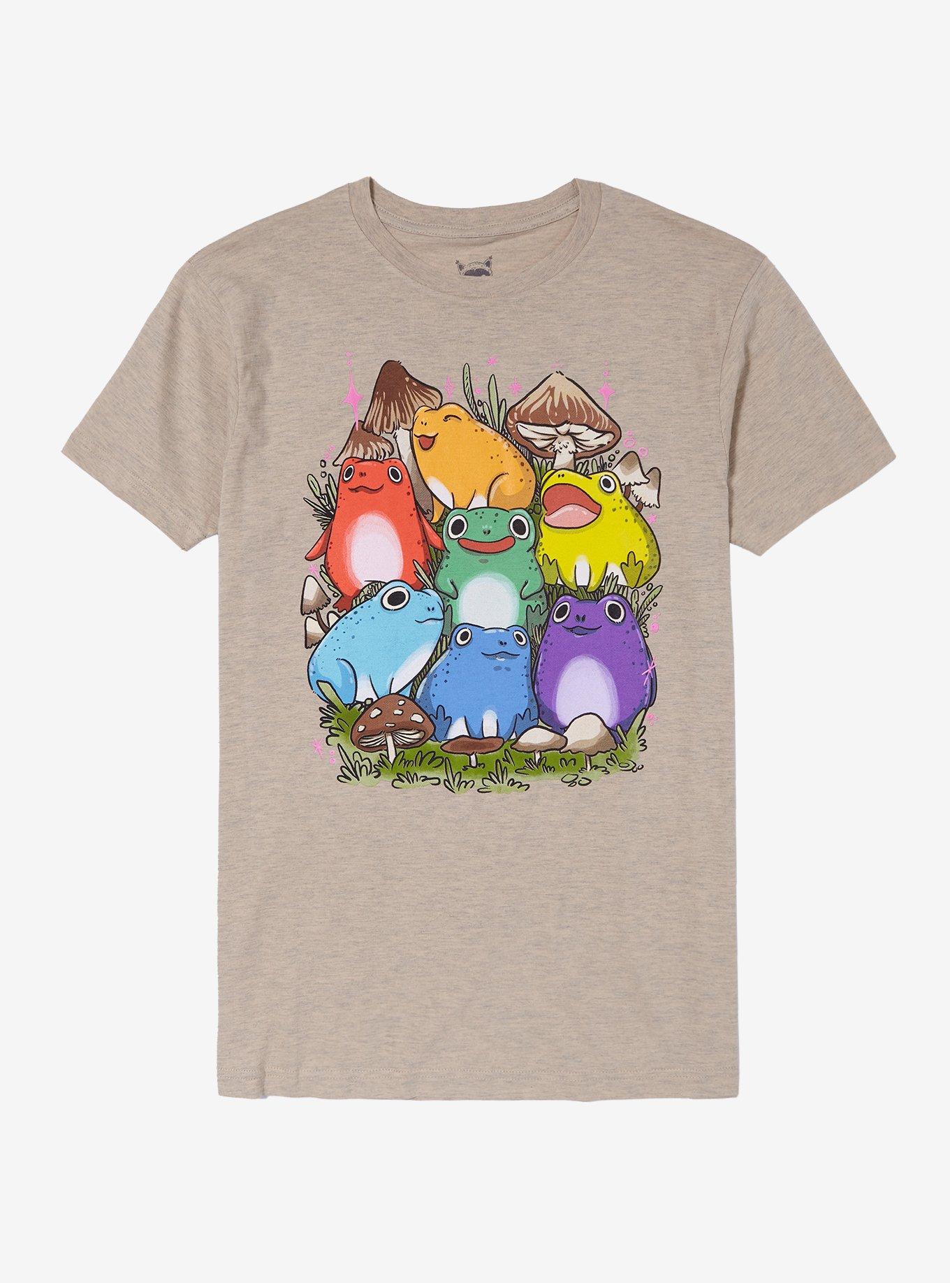Rainbow Frog T-Shirt By Guild Of Calamity, NATURAL, hi-res