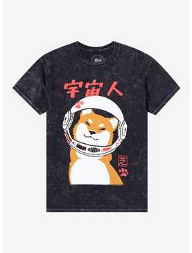 Astro Shiba Mineral Wash T-Shirt By Bandage Brigade, , hi-res