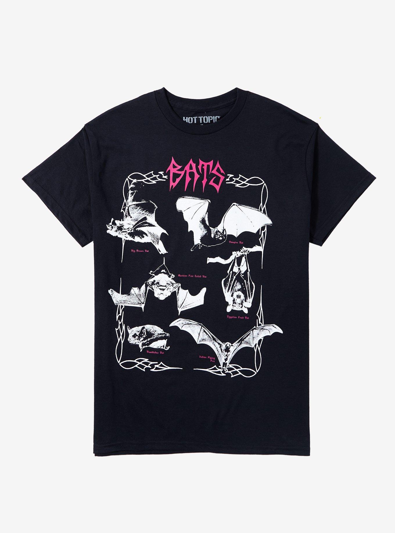 Bats Chart T-Shirt, BLACK, hi-res