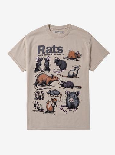 Rats Infographic T-Shirt Hot Topic