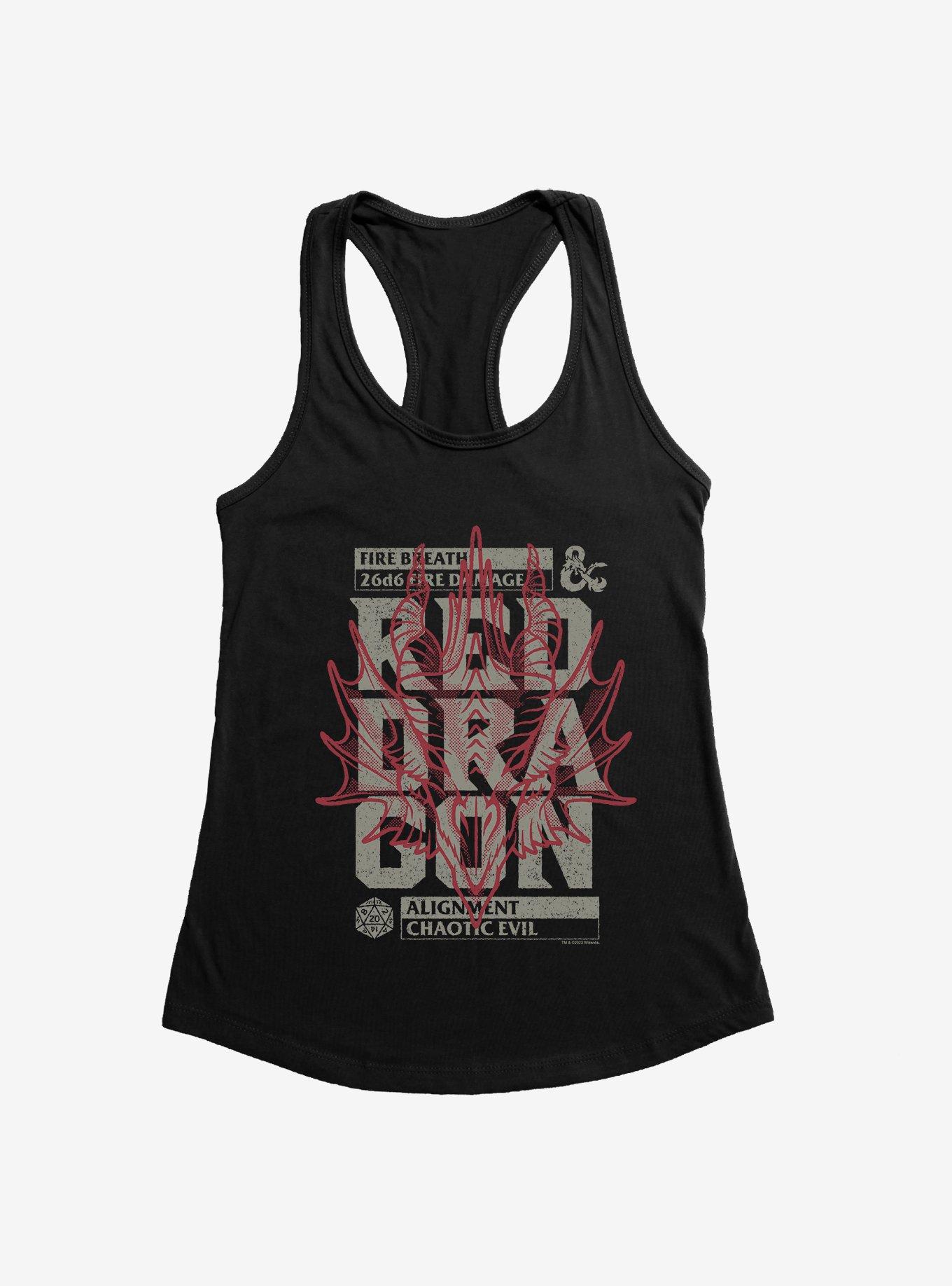 Dungeons & Dragons Red Dragon Stamp Girls Tank