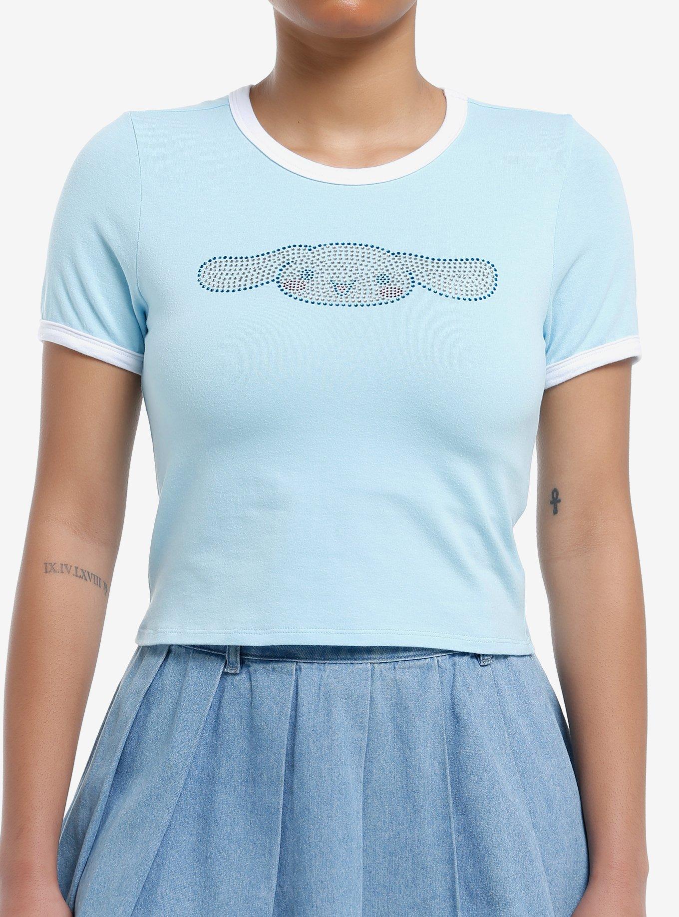 Cinnamoroll Rhinestone Girls Baby Ringer T-Shirt, , hi-res