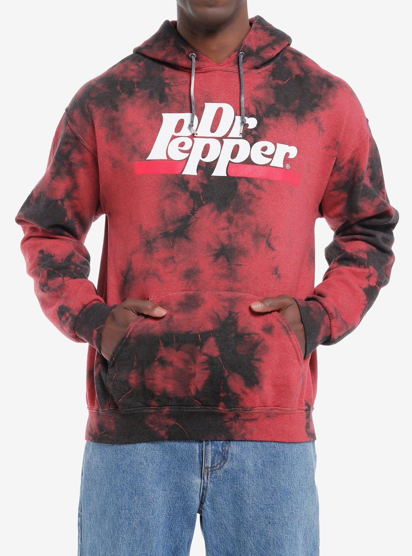 Dr. Pepper Quote Red & Black Tie-Dye Hoodie, MULTI, hi-res