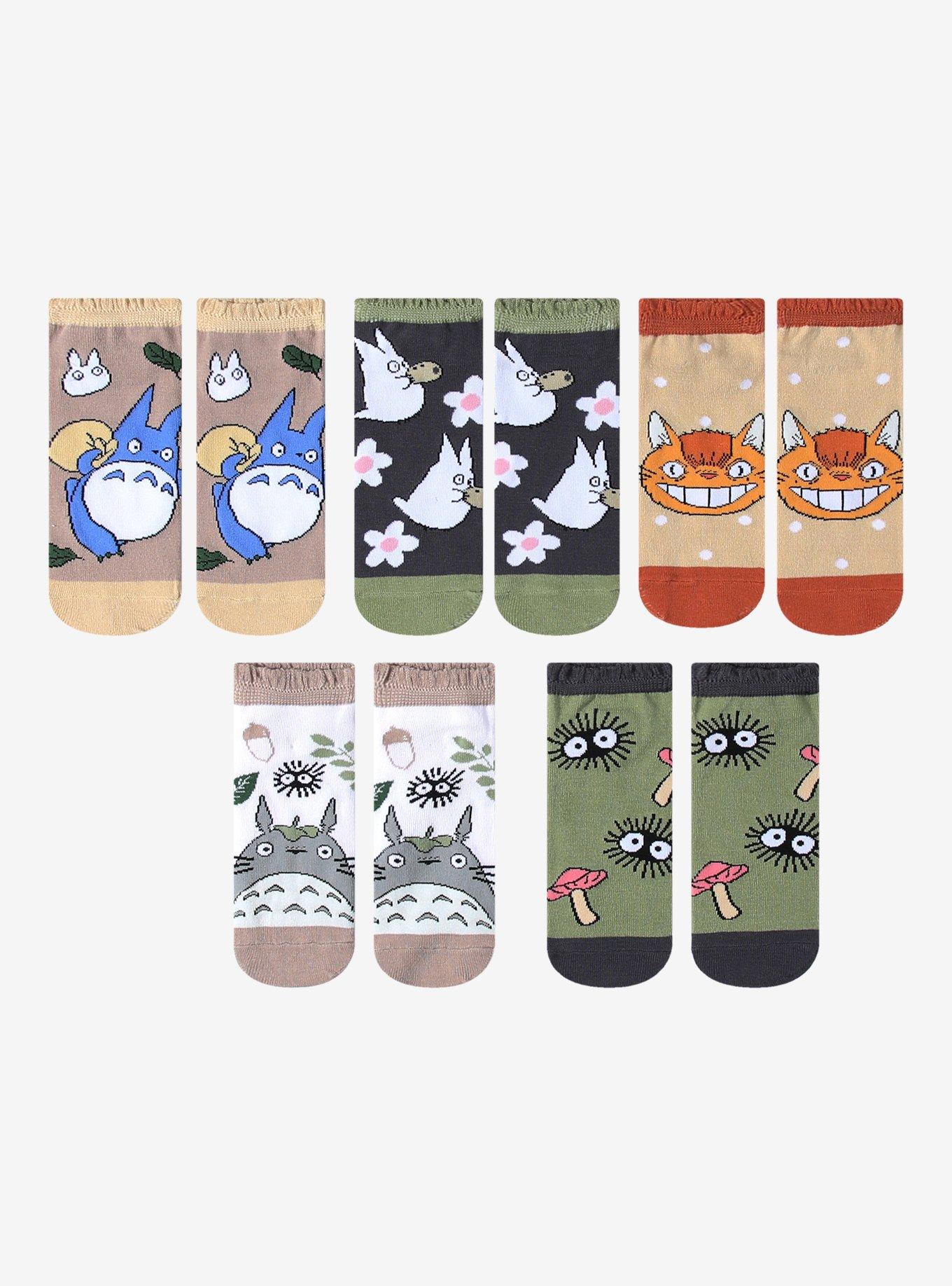 Studio Ghibli® My Neighbor Totoro Cottagecore No-Show Socks 5 Pair, , hi-res