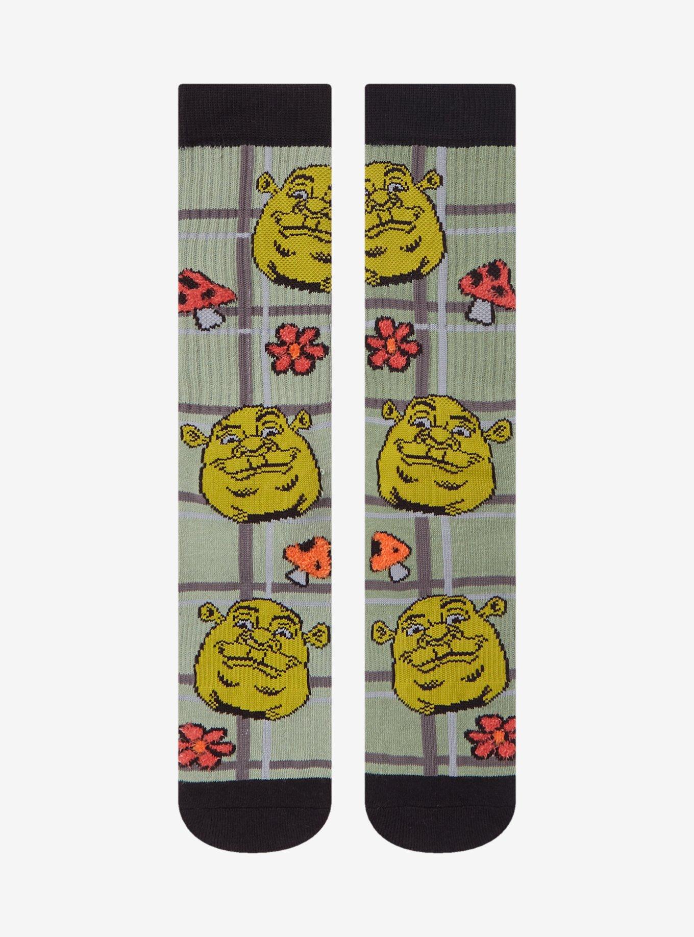 Shrek Flower Mushroom Crew Socks, , hi-res