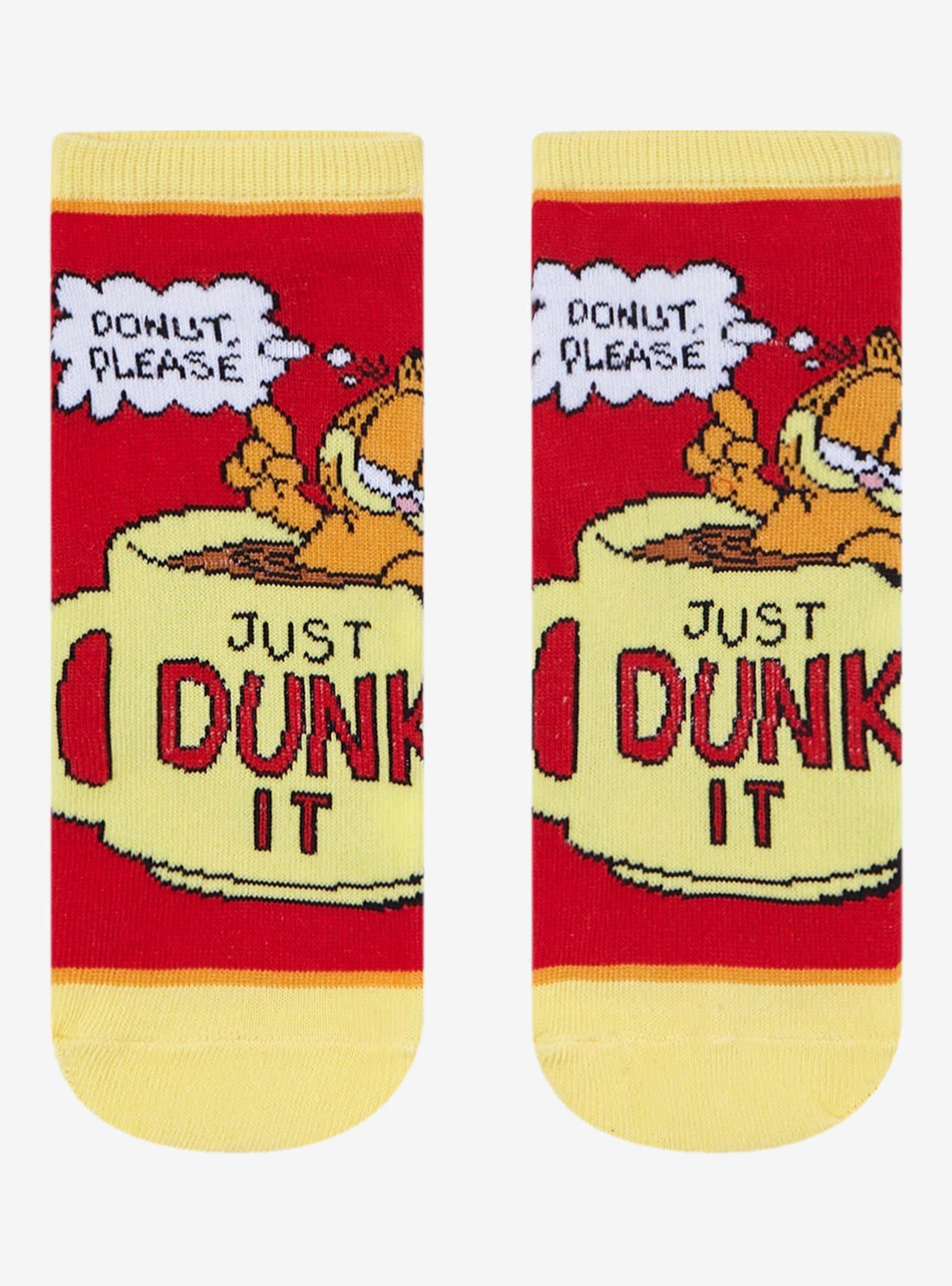 Garfield Coffee Mug No-Show Socks, , hi-res