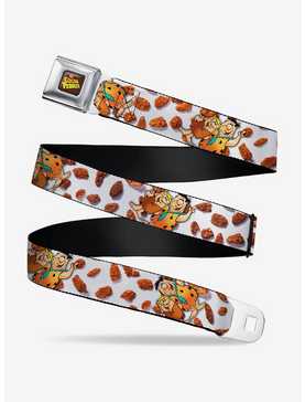 The Flintstones Cocoa Pebbles Fred And Barney Pose And Cereal Seatbelt Belt, , hi-res