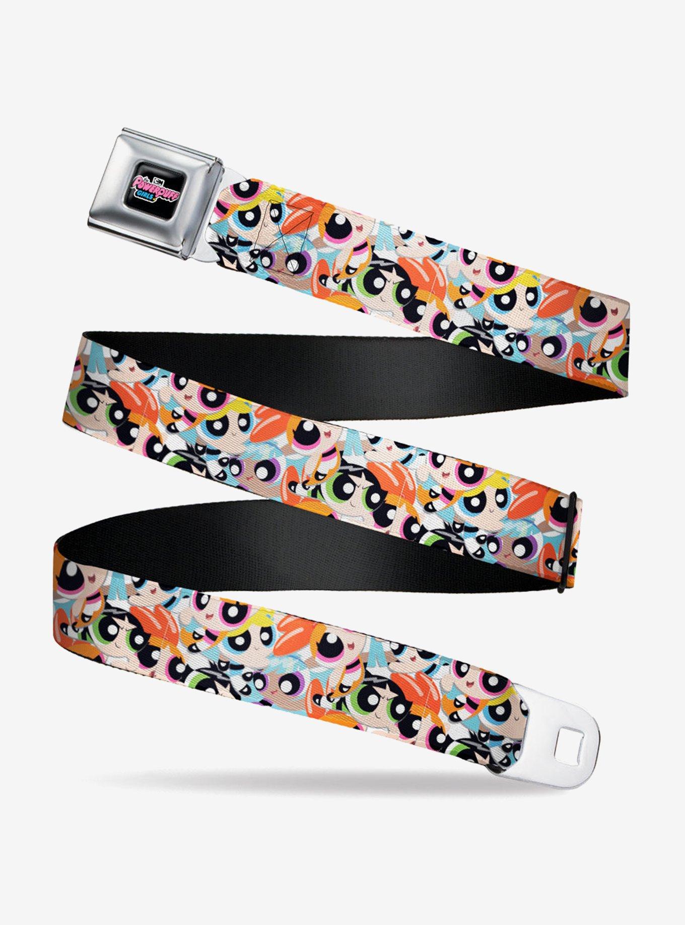 The Powerpuff Girls Expressions Stacked Seatbelt Belt