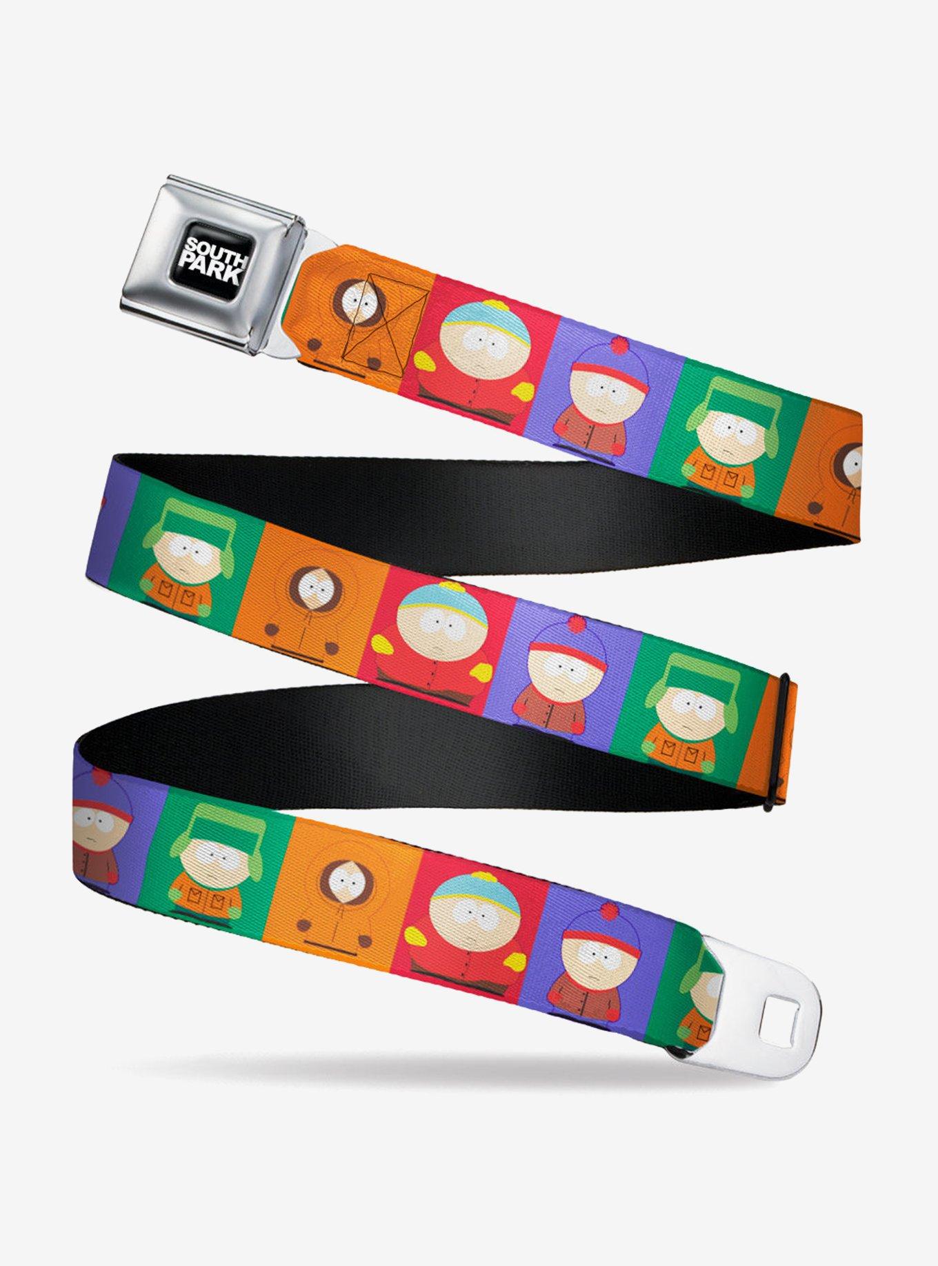 South Park Boys Pose Blocks Seatbelt Belt