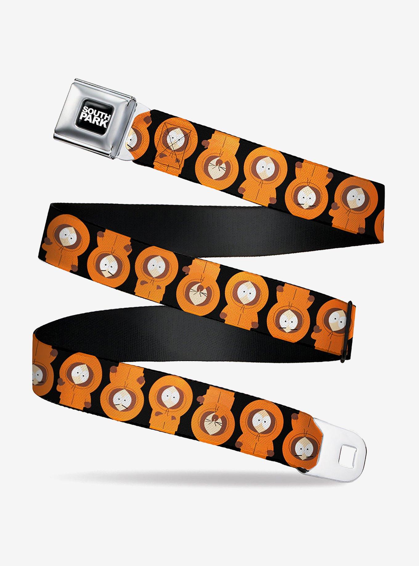 South Park Kenny Flip Poses Seatbelt Belt, ORANGE, hi-res