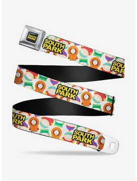 South Park Title Logo And Characters Scattered Seatbelt Belt, , hi-res