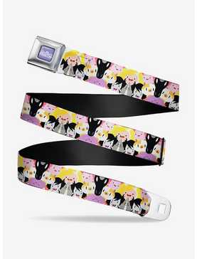 Adventure Time Characters Stacked Seatbelt Belt, , hi-res