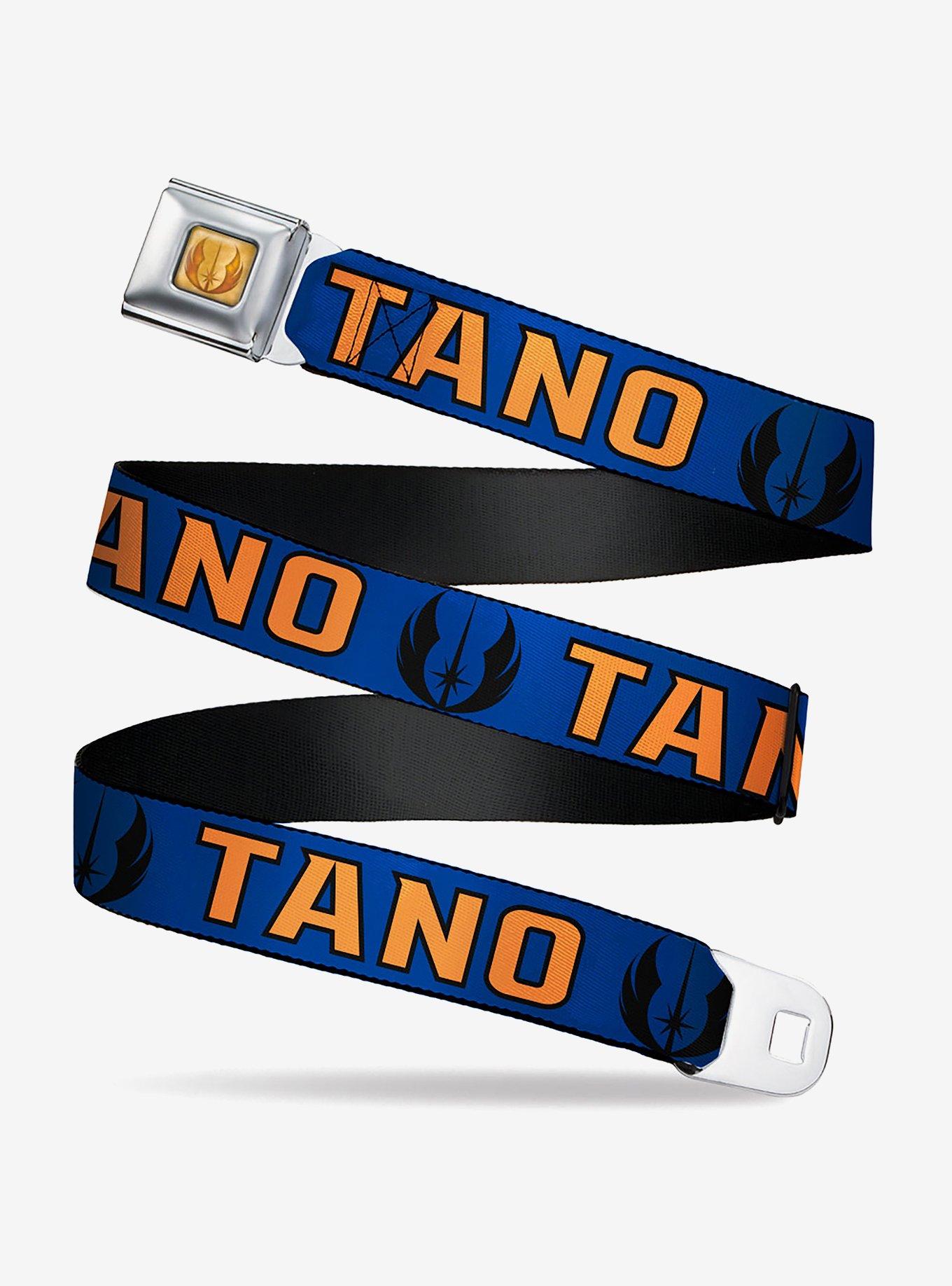 Star Wars Jedi Order Insignia Tano Text Seatbelt Belt, ORANGE, hi-res