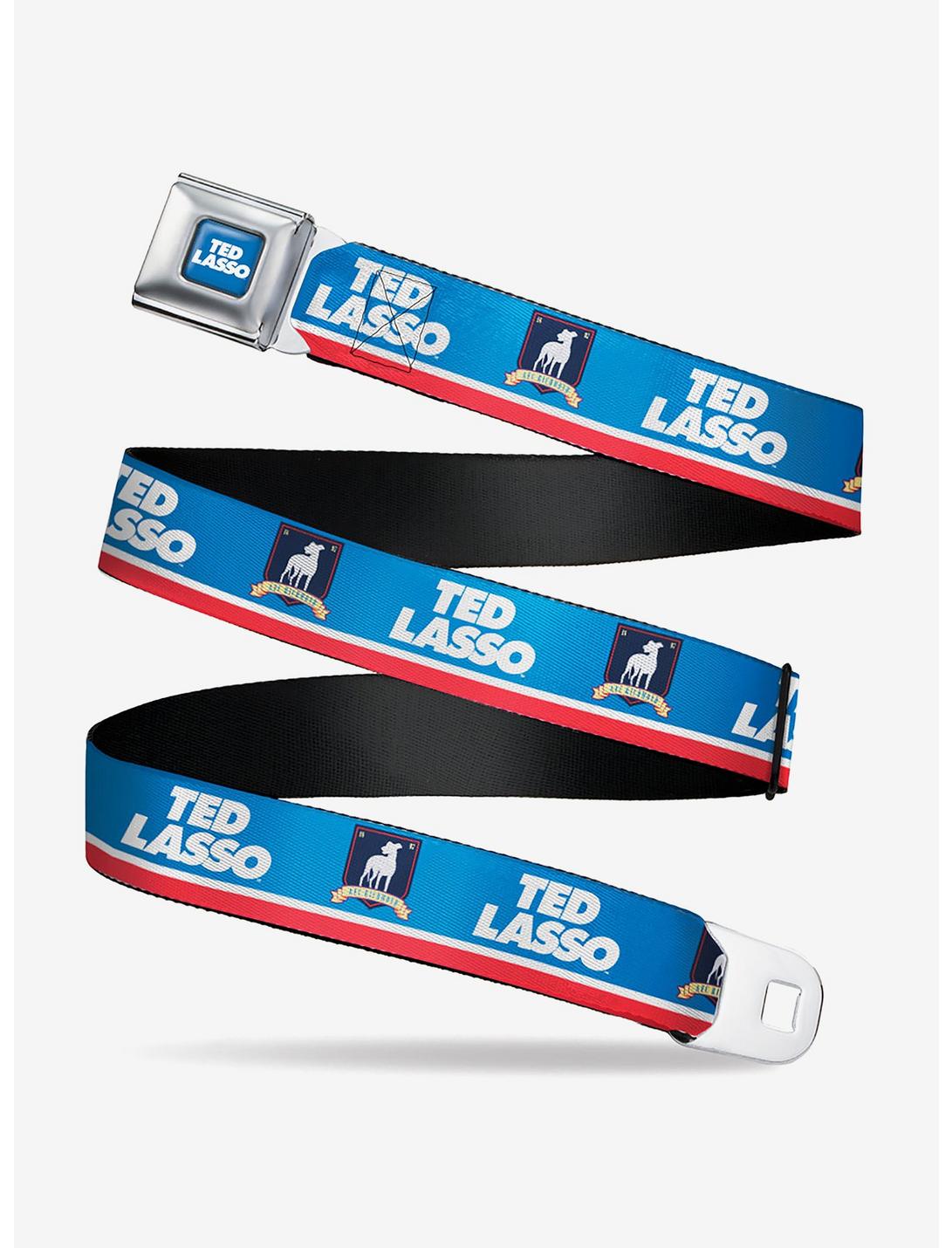 Ted Lasso AFC Richmond Logo Seatbelt Belt, BLUE, hi-res