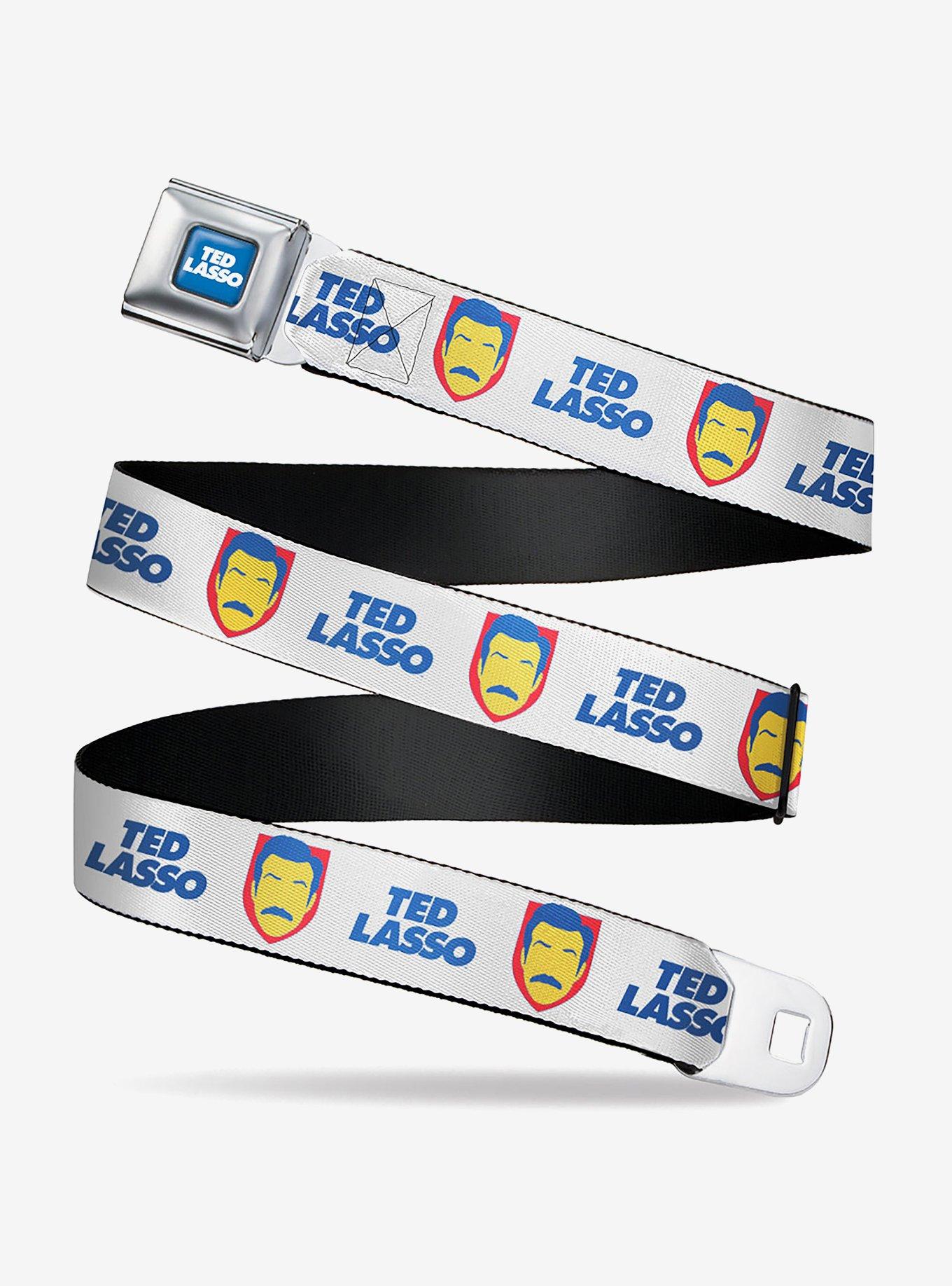 Ted Lasso Icon And Text Seatbelt Belt, BRIGHT WHITE, hi-res