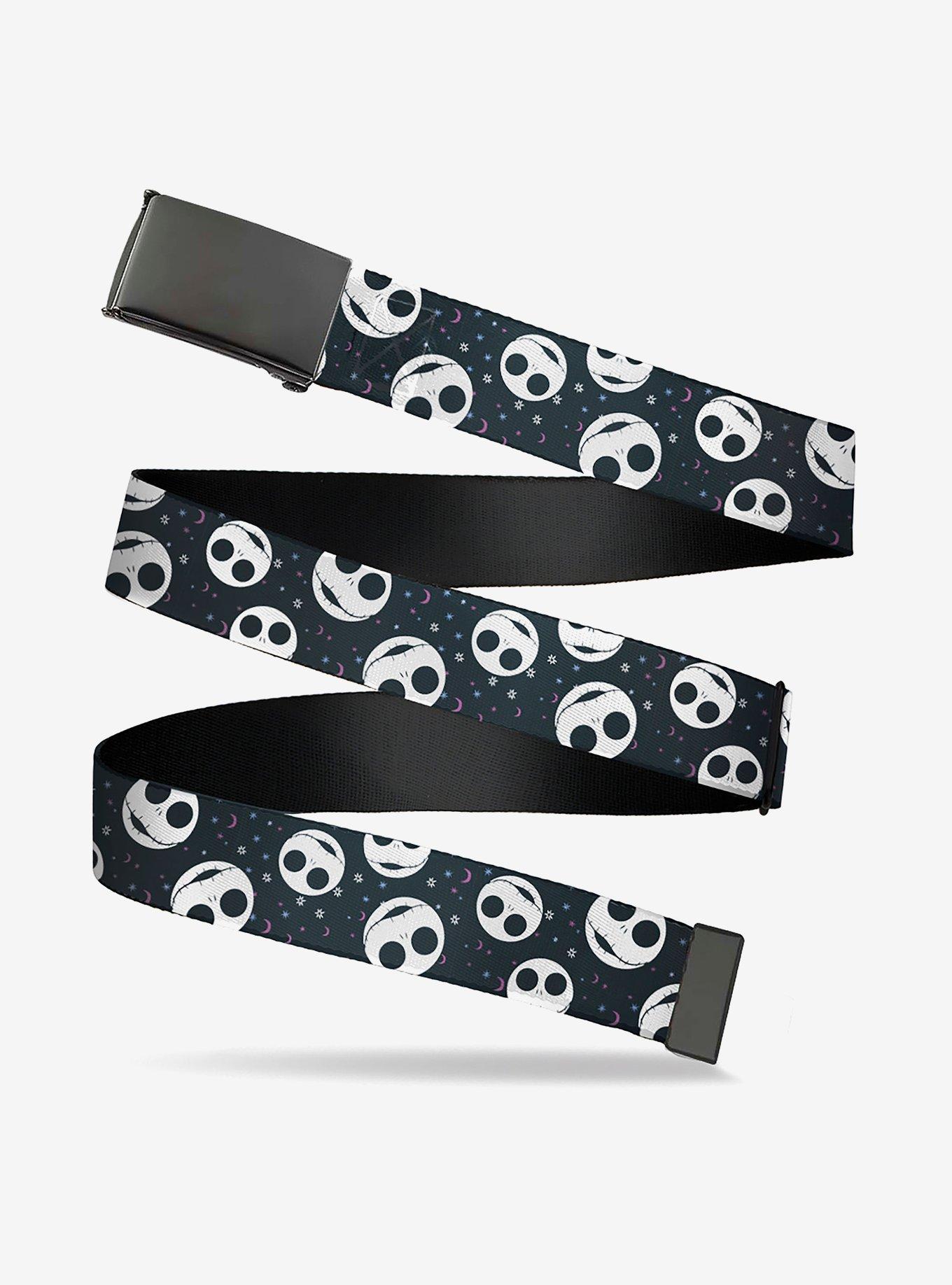 Disney The Nightmare Before Christmas Smiling Jack Moon And Stars Flip Web Belt, , hi-res