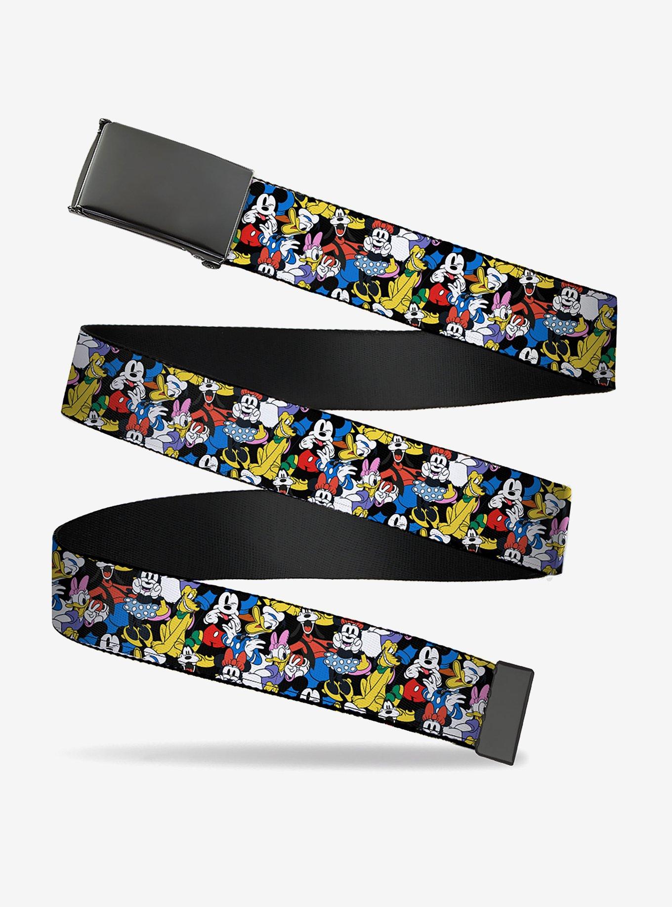 Disney Mickey And Friends Sensational 6 Poses Stacked Flip Web Belt