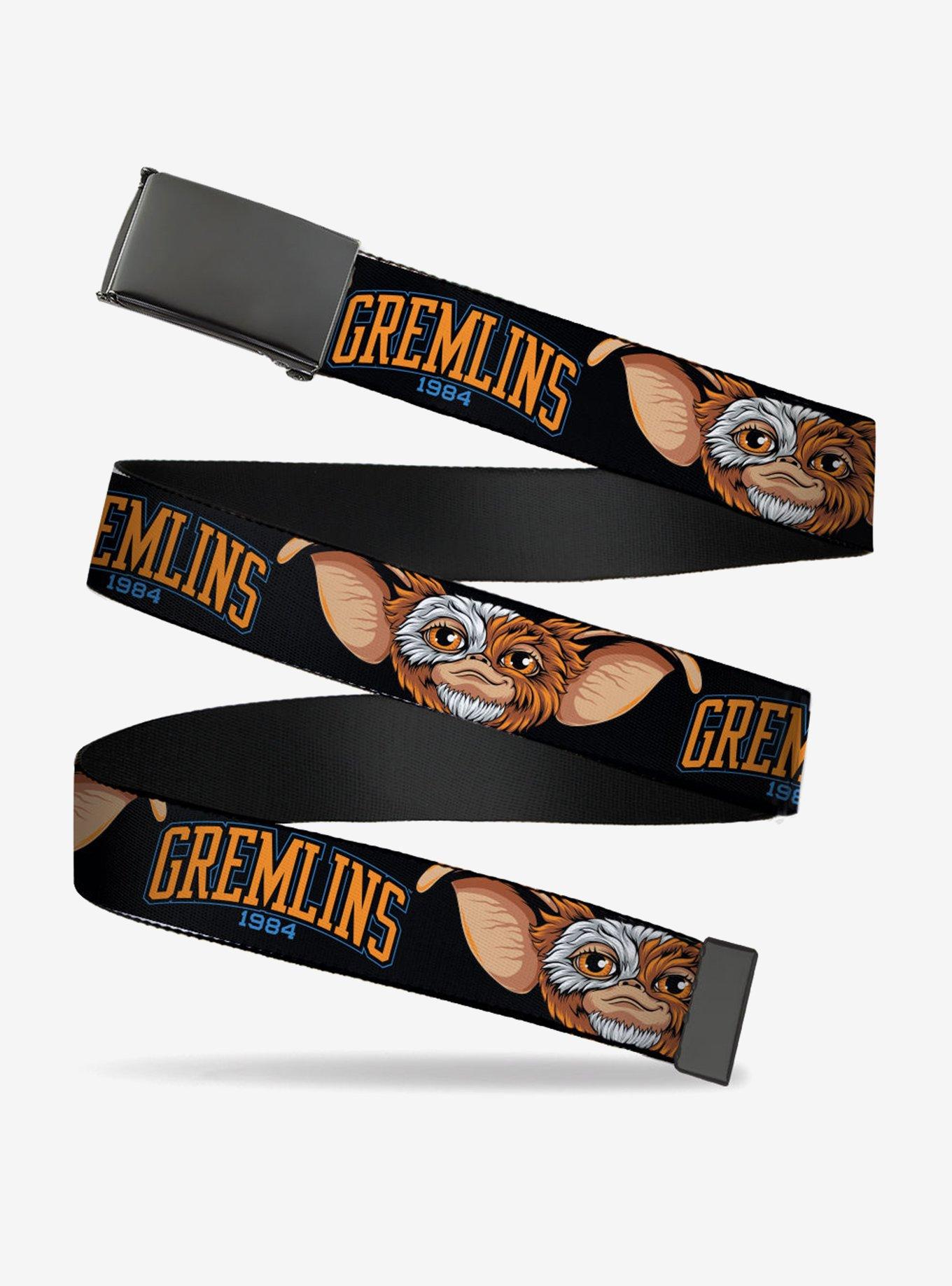 Gremlins 1984 Gizmo Face Close Up Flip Web Belt