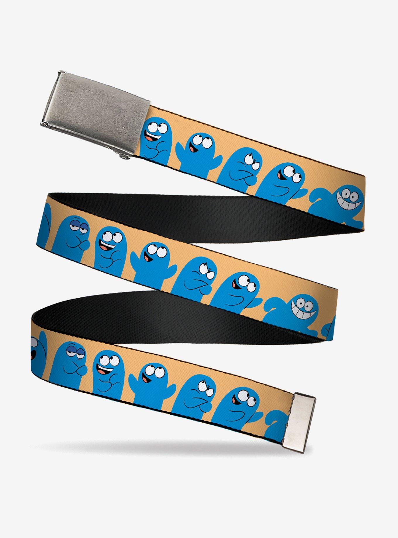 Foster's Home For Imaginary Friends Bloo Expressions Beige Flip Web Belt