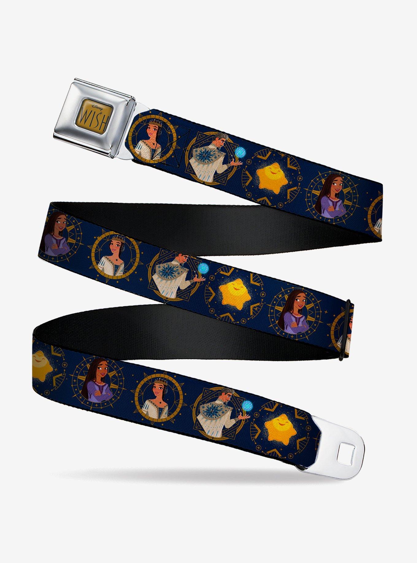 Disney Wish Character Poses Seatbelt Belt, , hi-res