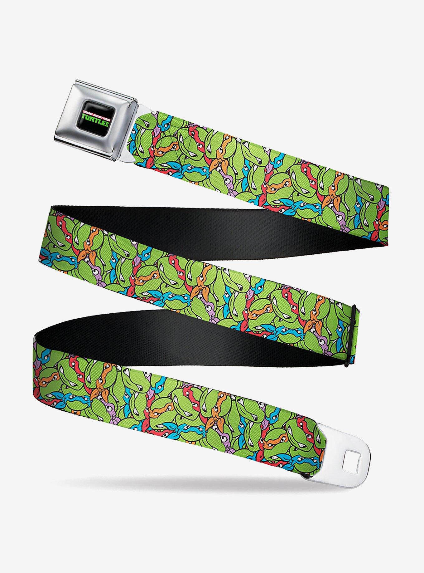 Teenage Mutant Ninja Turtles Faces Stacked Seatbelt Belt, , hi-res