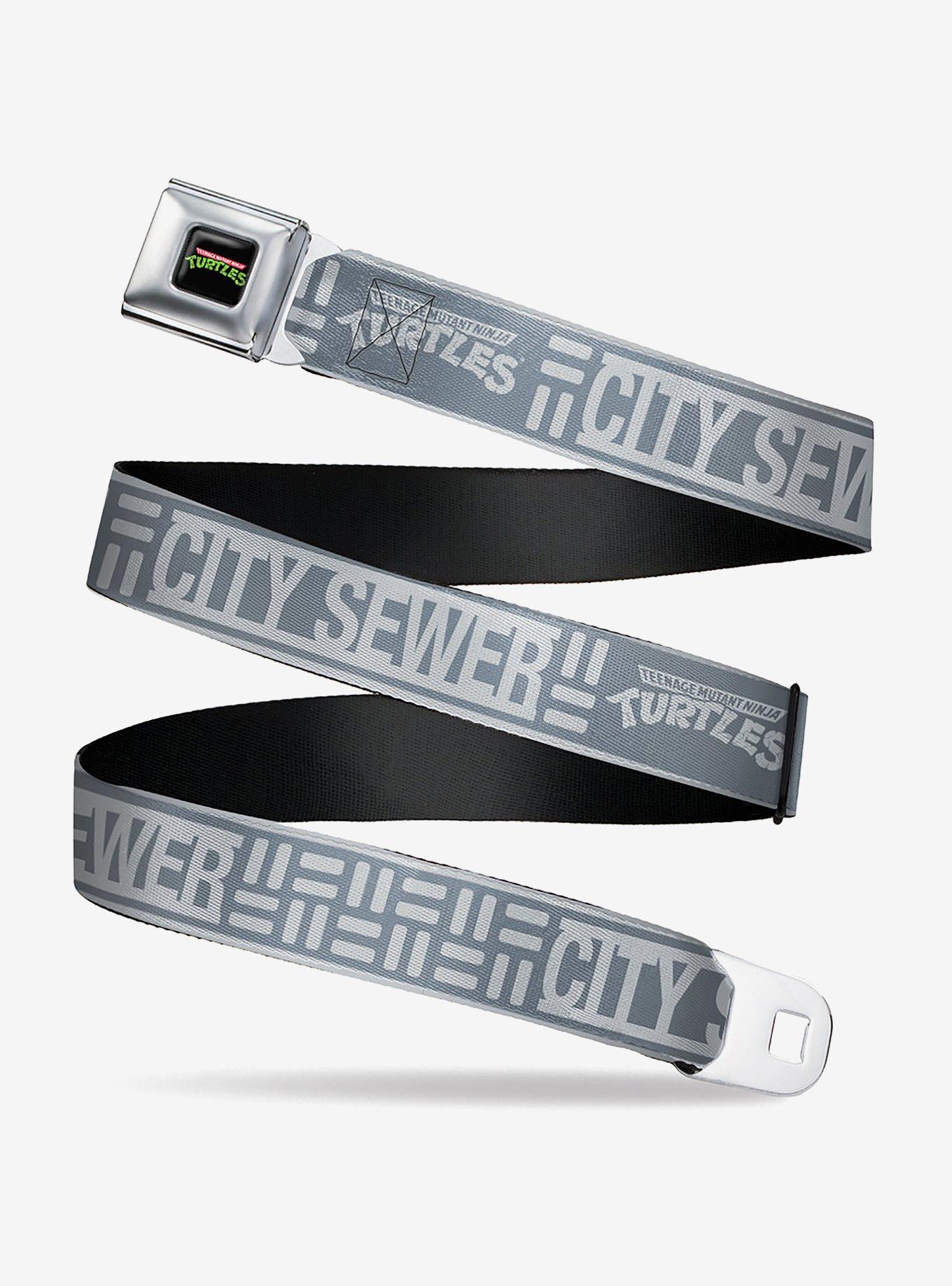 Teenage Mutant Ninja Turtles City Sewer Title Logos Seatbelt Belt, , hi-res