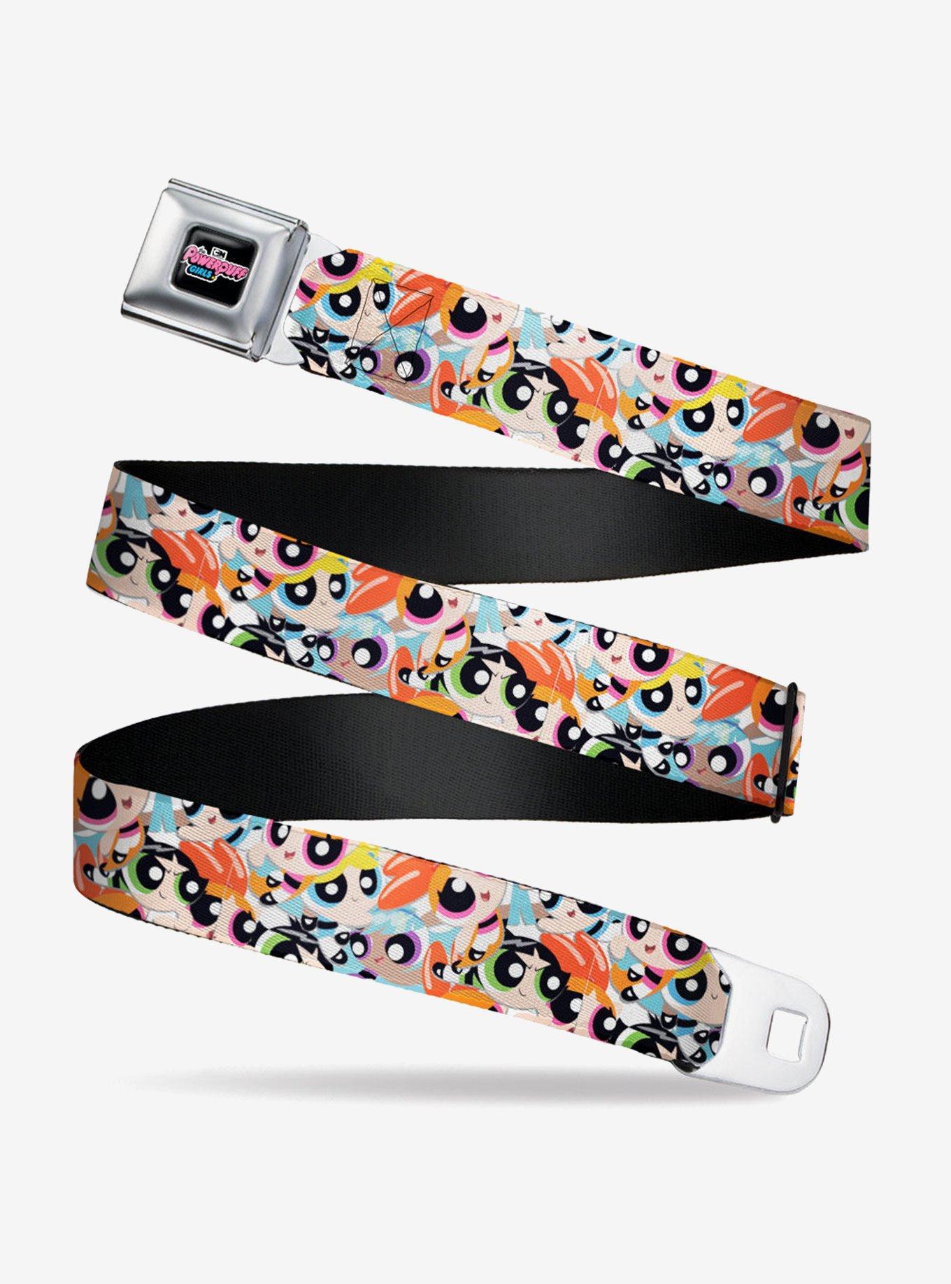 The Powerpuff Girls Expressions Stacked Seatbelt Belt, , hi-res