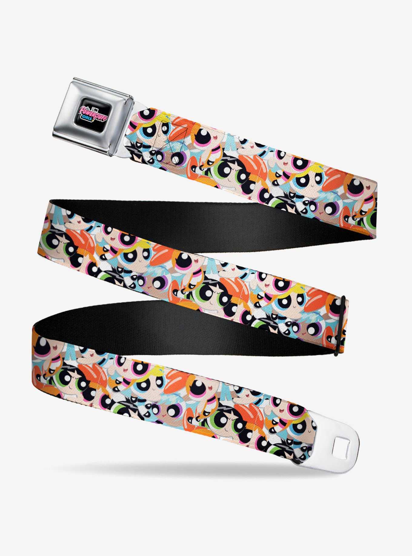 The Powerpuff Girls Expressions Stacked Seatbelt Belt, , hi-res