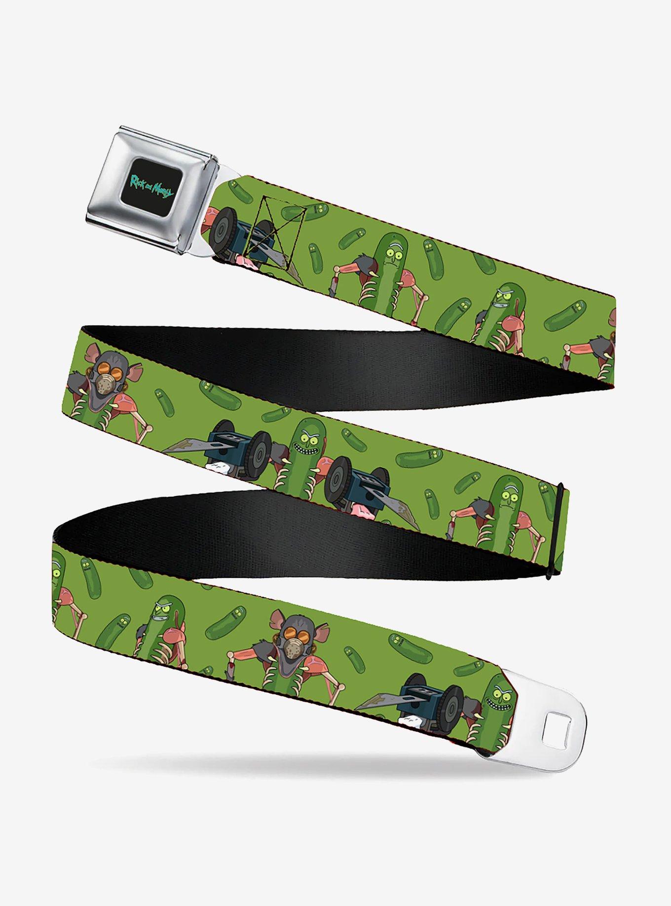 Rick And Morty Pickle Rick Rat Suit Seatbelt Belt, , hi-res