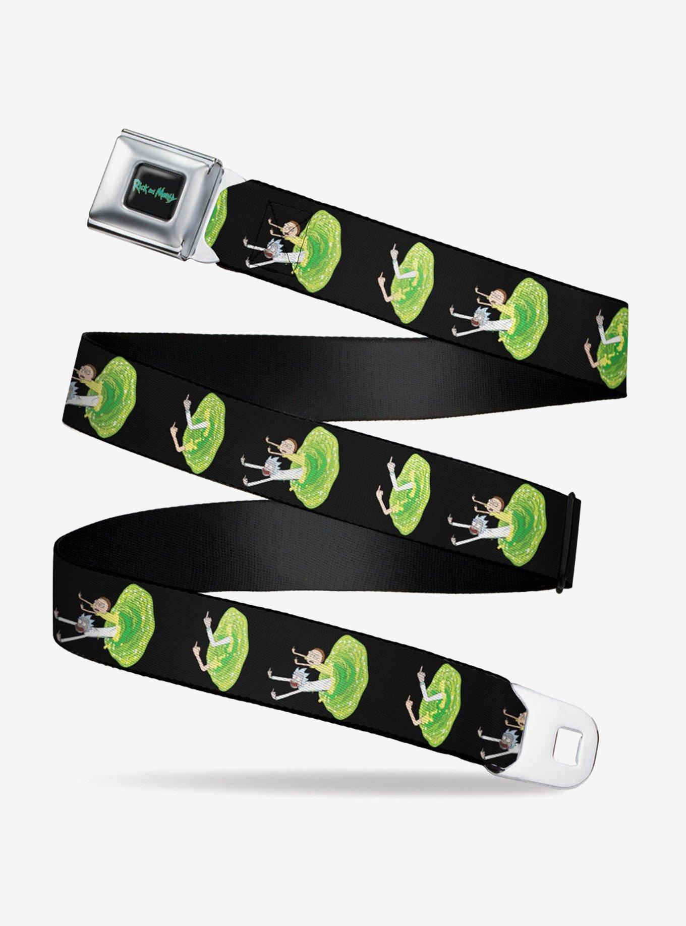 Rick And Morty Middle Finger Portal Jump Poses Seatbelt Belt