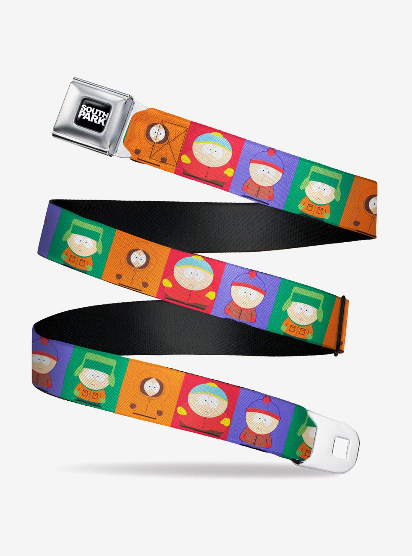 South Park Boys Pose Blocks Seatbelt Belt, MULTI, hi-res